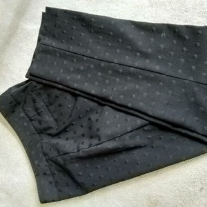 Talbots black polka dots Holiday pants